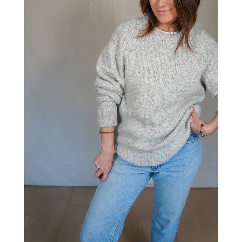 Vintage Woolrich Wool Sweater – Heathered Oatmeal Crewneck